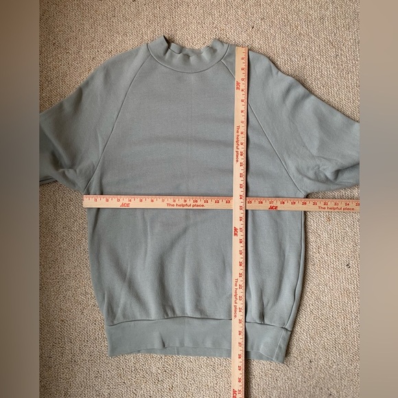 Les Tien Heavyweight Mock Neck Raglan sz Small PW15 - Picture 5 of 9